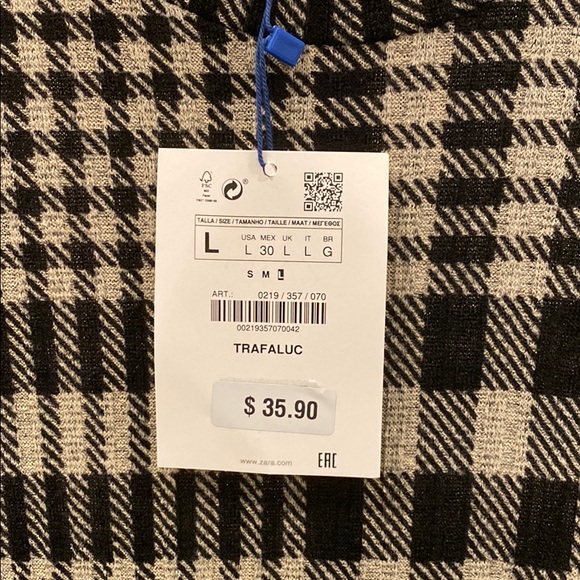 Zara Plaid Dress *New* - Picture 2 of 3